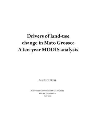 Drivers Of Land Use Changes