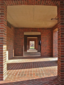 Figure 10a: The ground floor arcade that encircles the entire building.  