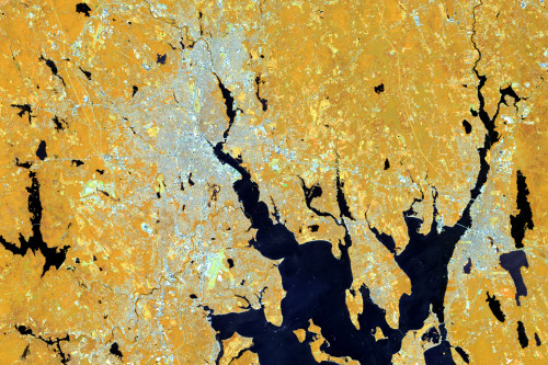 Detail of Providence, RI in 5-6-2 false color